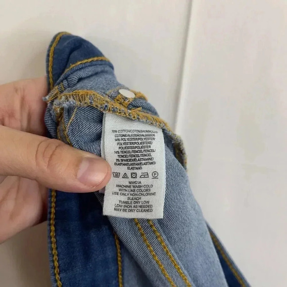 Free People Skinny Distress Jeans Size 25 - Picture 12 of 13